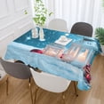 thumbnail image 5 of BZSMCE Square Tablecloth Snow Candle Pattern Pattern Tableclothes, 5 of 9