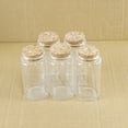 thumbnail image 3 of 100ml Empty Clear Bottle with Cork Stopper Transparency Glass Bottle with Cork for Party a Birthday Present Wedding Decoration 6pcs, 3 of 5