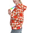 thumbnail image 2 of Salouo Tomatoes And Chili Pattern Hoodie Sweatshirts for Women, Autumn Pullover Hoodie Workout Sweat Women's Long Sleeve Preppy Sweatshirts-Medium, 2 of 7