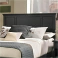 thumbnail image 2 of Hawthorne Collections Traditional Wood Full Queen Panel Headboard in Black, 2 of 6