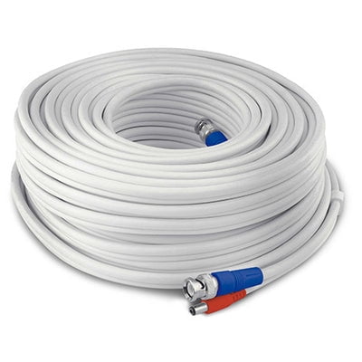 Certified Refurbished - Swann HD Video & Power UL Certified BNC Extension Cable 30-Meter (100-Ft) - White