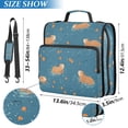 thumbnail image 2 of FORMRS Zipper Binder with Shoulder Strap 2-inch Ring 500 Sheet Capacity File Bag, Capybaras Swimming, 2 of 5