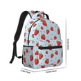 thumbnail image 2 of Uemuo Strawberry Printed Student Durable Water-resistant Backpack,Travel Backpack,Outdoor Activities Backpack, Laptop Backpack, Multi-compartment Backpack, 2 of 5