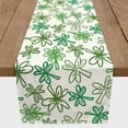 thumbnail image 3 of Creative Products Clover Sketch 16 x 90 Cotton Twill Table Runner, 3 of 3