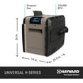 thumbnail image 3 of Hayward Universal H-Series 150,000 BTU Propane In-Ground Pool and Spa Heater, 3 of 8