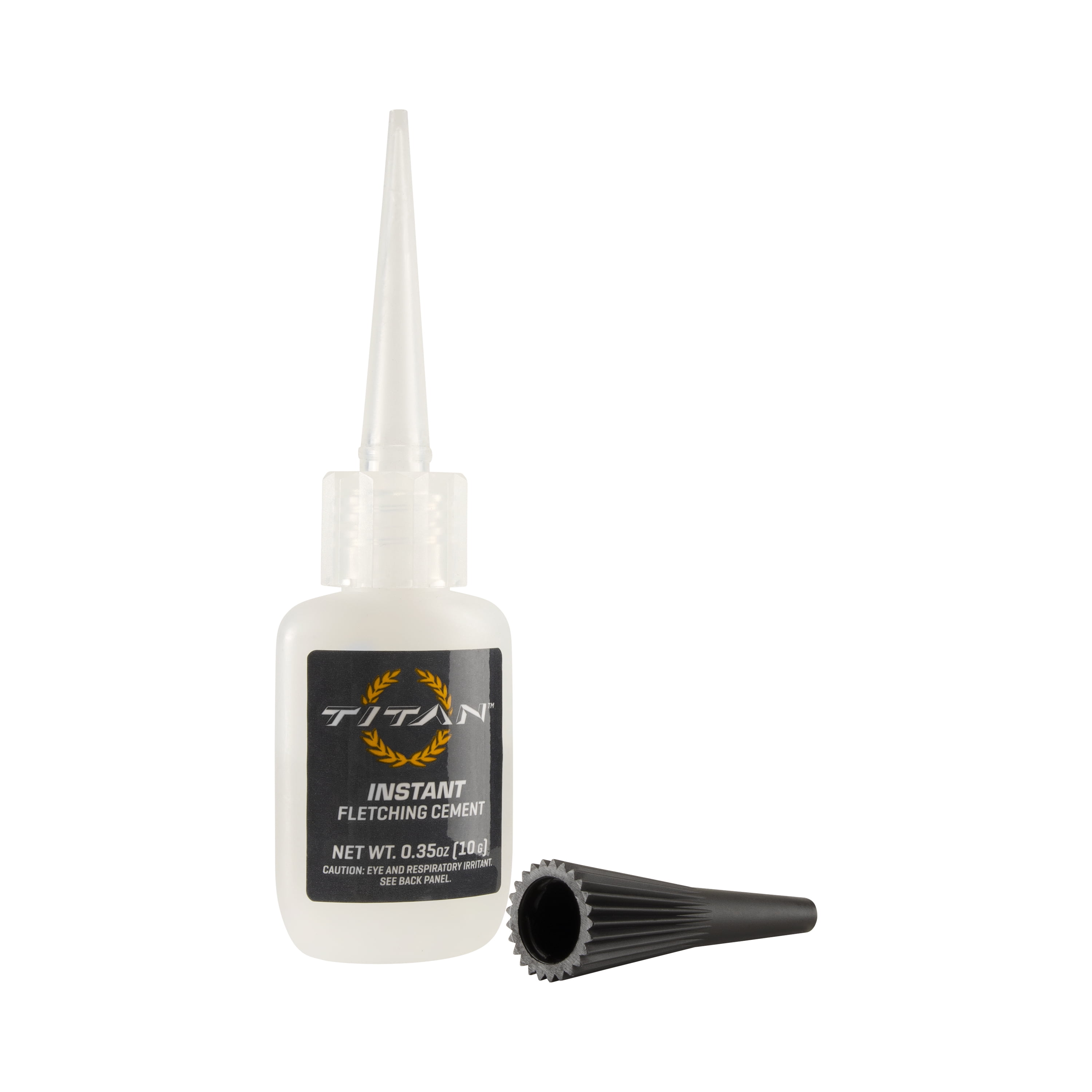 Allen Company Archery Fletching Glue Cement, Carbon, Fiberglass, Aluminum, Wood Arrows, Clear, 0.35 oz