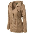 thumbnail image 3 of MixMatchy Women's Lightweight Military Safari Anorak Utility Hoodie Jacket, 3 of 7