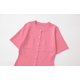 thumbnail image 5 of HH TRAF Vestido mini elegante para mujer, liso, cuello redondo, manga corta, múltiples bolsillos, decorado, un solo pecho, vestido de verano para mujer a la moda, 5 of 5