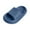 Blue, variant on Slippers for Kids Boys Girl's Ruffle Single Band Slides Slippers PU Leather Open Toe Slip on Slippers Girls Sandals Size 1 Kids Flip Flops Size 13