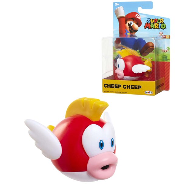 Super Mario Figura Cheep Cheep de 2.5 pulgadas Nintendo Super Mario 2.5 Cheep Cheep