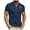 hgg263-Blue, variant on Man Casual Slim Fit Short Sleeve Printing Button Short Sleeve Turndown Collar Lapel Collar Shirt Fashion Golf Shirts