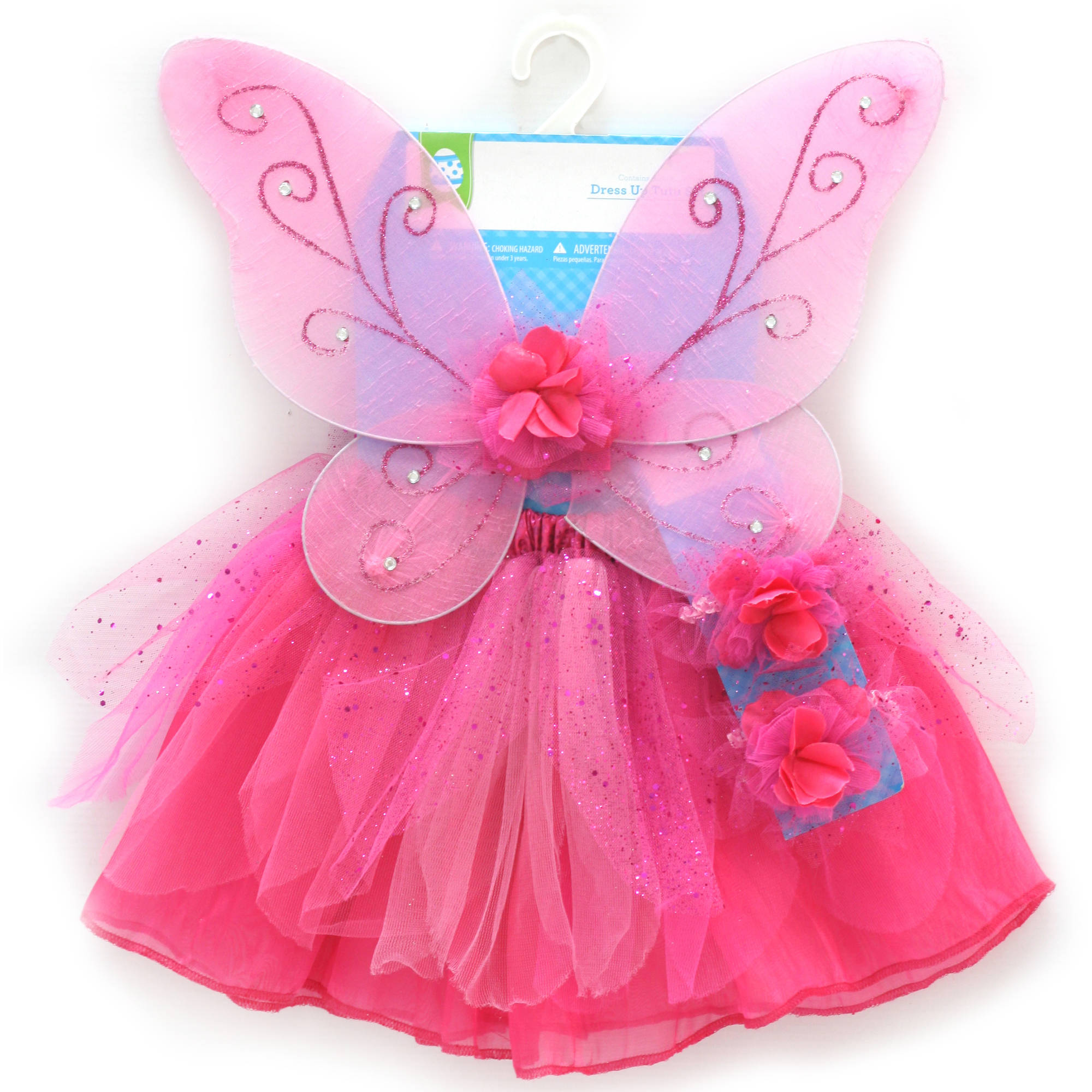 Easter Walmart 20" TuTu Dress Up Set, Hot Pink