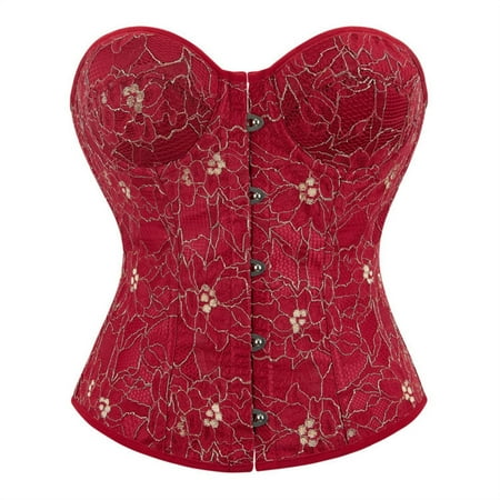 UPPADA Corset for Women Clearance Strapless Corset Tops for Women Corset Cute Bustier Bodyshaper Top Overbust Corset Plus Size Waist Training Corsets Overbust Shapewear Outfit