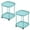 Blue1, variant on Villertech End Table with Wheels,Sofa Side Table,Modern Nightstand for Living Room Bedroom,White
