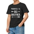 thumbnail image 2 of AWZXDE T-Shirt Décontracté à Manches Courtes et Col Rond pour Enfants avec Imprimé Lettre pour Activités Extérieures 1-13 Ans Hauts d'Été, 2 of 3