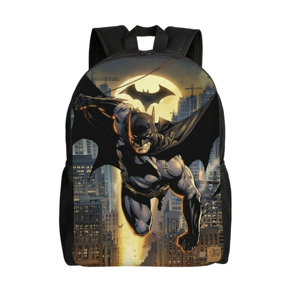 Bat-Man Backpack Casual Daypack Backpacks Large Capacity Shoulder Backpack For Outdoor Travel