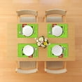 thumbnail image 3 of Linen Grinchmas Placemats Set of 4 Merry Christmas Table Mats Green Elf Winter Holiday Party Decorations for Home Kitchen Table Supply (Green, 12" x 18"), 3 of 6