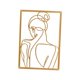 thumbnail image 3 of Mujer minimalista Arte de la pared Dibujo lineal Figuras coleccionables Pared de trasera Zulema Escultura de pared, 3 of 8