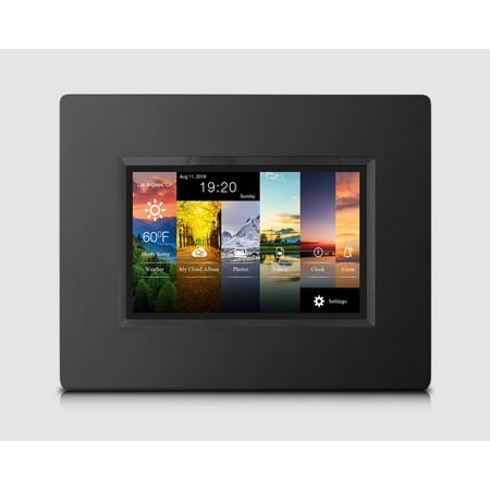 Alpha Digital KS782 7 Inch Cloud Frame- Innovated APP Design, Best, iPhone & Android App, 1024x600 Hi-Res Screen, 20GB Free Cloud Storage, 8GB Internal Memory, Mobile Phone Operate (Best Flight App Android)