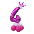 thumbnail image 2 of Láminas de Látex Número Suministros Shower Boda de Cumpleaños Decoración Navideña Número 4 BLESIY Conjunto de globos de números, 2 of 4
