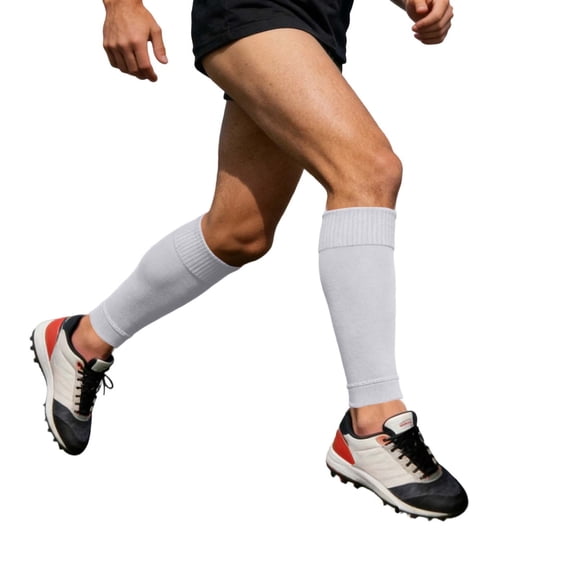 Adult Compression Soccer Sock Sleeves, Sweat-Absorbing Shin Guard Calf Socks