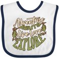 thumbnail image 3 of Inktastic Camping Hiking Trekking Adventure Boys or Girls Baby Bib, 3 of 4