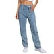 thumbnail image 1 of WILLBEST Jeans Mujer Pantalones Vaqueros Elásticos de Cintura Alta para Mujer, Ajustados, Con Doble Botón Frontal, Informales, Cómodos para Uso Diario Extra Chica, 1 of 4