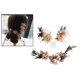 thumbnail image 3 of 1 Juego de banda para el cabello floral seco, joyería de moda, hermosos adornos para el cabello, horquilla de flores para boda creativa para Sunnimix Accesorios para el cabello de la novia de la boda, 3 of 8