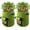 Green[2Pack], variant on Bxaolu Potato Grow Bags, 4 Pack 7 Gallon Garden Planting Growing Bag with Flap and Handles Planter Pots for Onion, Fruits, Tomato, Carrot - Black