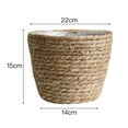 thumbnail image 3 of Seagrass Planter Basket Storage Handmade Rattan Straw Flower Pot Suitable For Every Corner Of The House Woven StrawPot, 3 of 3