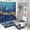Color 4, variant on Luxury Purple Blue Morden Shower Curtain Set with Rug, Abstract Art Painting Bathroom Shower Curtain Sets Waterproof Bath Curtain