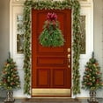 thumbnail image 5 of CoreLiving Christmas Wreaths for Front Door and Outdoor, Large Holiday Wreath with Garland Ornaments, Durable Hangers for All-Season Porch, Home and Office Indoor Outdoor Christmas Decorations, 5 of 9