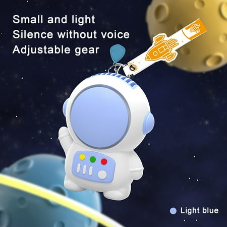 

Vikudaty Astronaut Mini Desktop Handheld Fan USB Charging Portable Fan