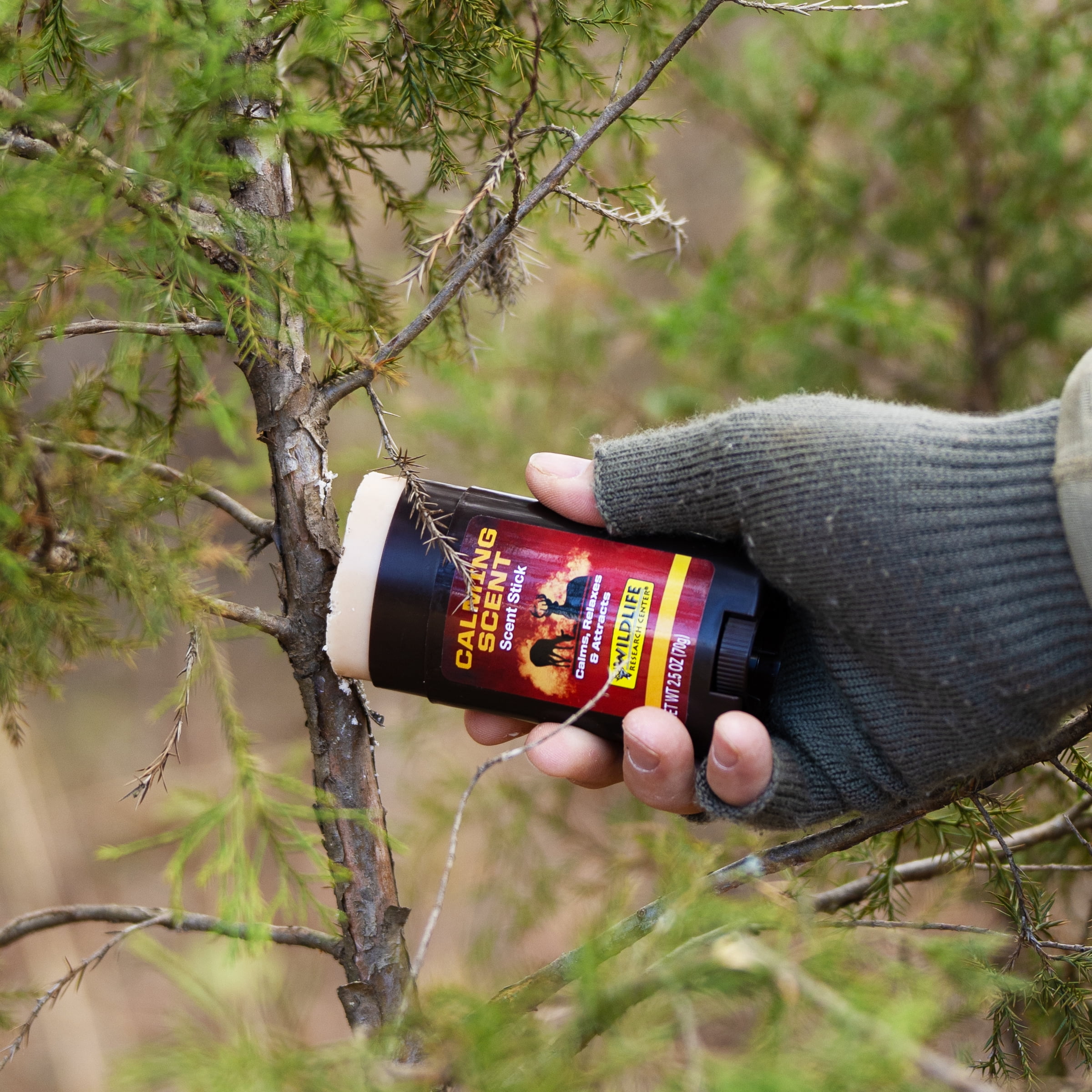Wildlife Research Center Calming Scent 2.5 oz Scent Stick - All Season Scent Calms and relaxes deer for closer shots.