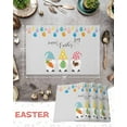 thumbnail image 6 of Easter Placemats Set of 4, Easter Eggs Gnomes Placemat for Dining Table Decorations, Carrot Bunny Rabbit Place Mats, Spring Table Mats for Kitchen Dinner Seasonal Holiday Party Decor, 6 of 6