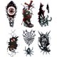 thumbnail image 1 of Cuadros Decorativos 6 uds tatuajes falsos hombres mujeres Halloween luminoso para cara cuerpo mano (Ai-001-006) Wdftyju embutido en tela, 1 of 3