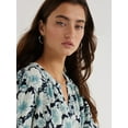 thumbnail image 4 of Time and Tru Women’s Double Cloth Peasant Top with Long Sleeves, Sizes XS-XXXL, 4 of 5