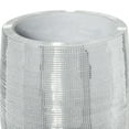 thumbnail image 5 of DecMode 48" Tall Champagne Flute Shape Silver Polystone Vase with Mosaic Mirror Inlay, 5 of 12