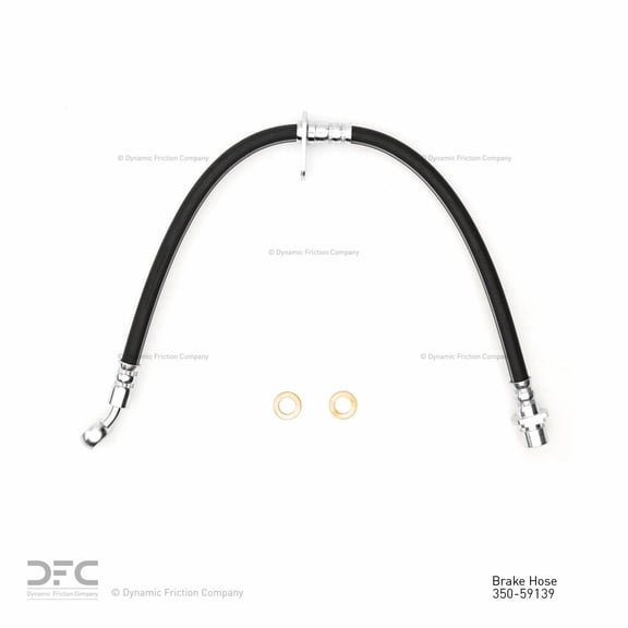 Rear Left Dynamic Friction Company Brake Line Hose 350-59139 For 1992-1996 Honda Prelude