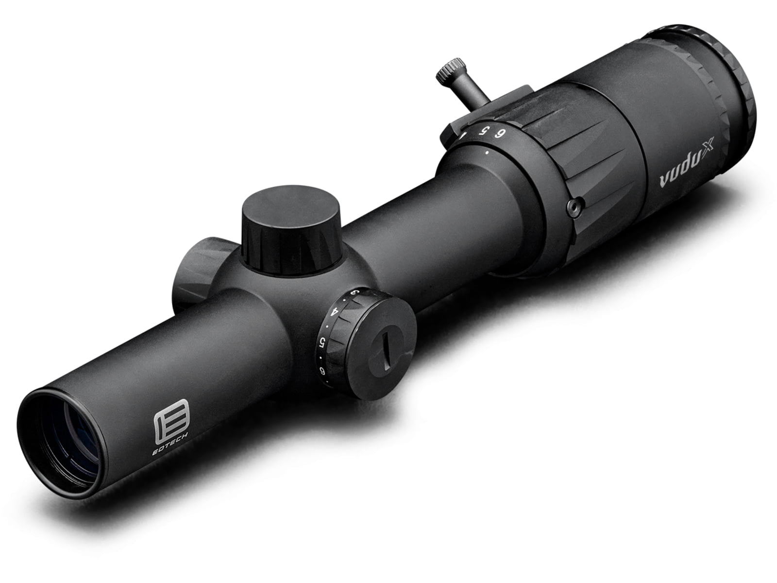 EOTech Vudu X 1-6x24mm LPVO Rifle Scope, 30mm Tube, Second Focal Plane, BD1 Reticle, Matte Black