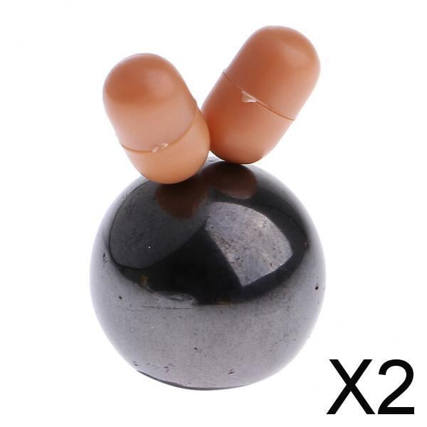 Bola de cuentas de inducción mágica,Bola mágica de telepatía,Espectáculo de magia interactivo,Cerrar bola de cuentas mágicas,Accesorios de magia mental 2 piezas