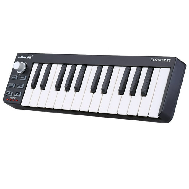 WORLDE Easykey.25 Clavier Portable Mini 25 Touches USB Contrôleur MIDI