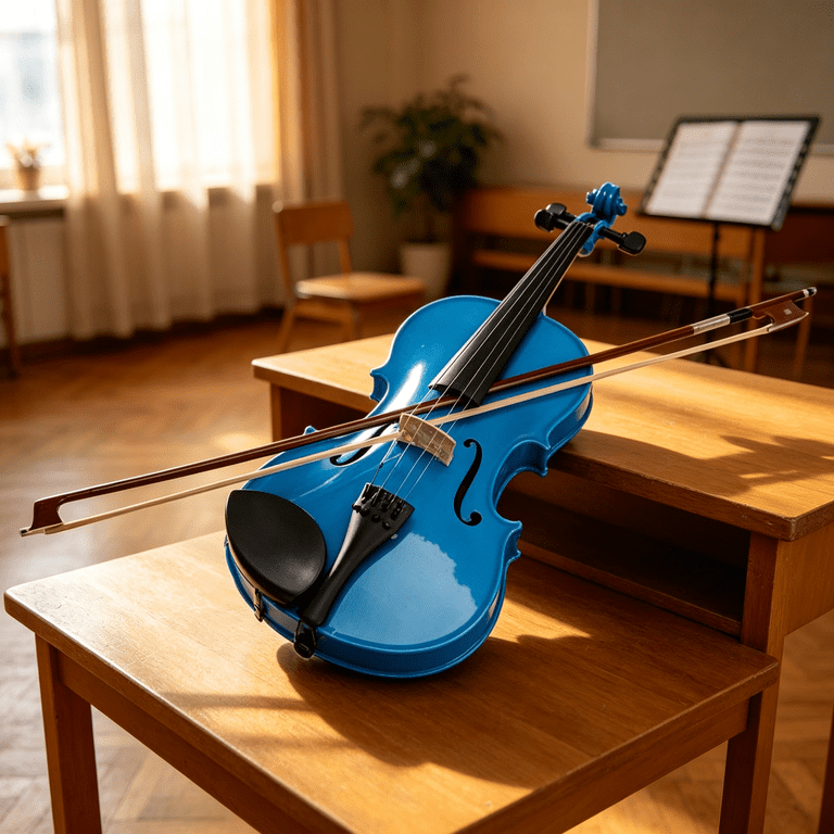 AsterOutdoor 4/4 Full Size Acoustic Violin with Case & Bow photo 2