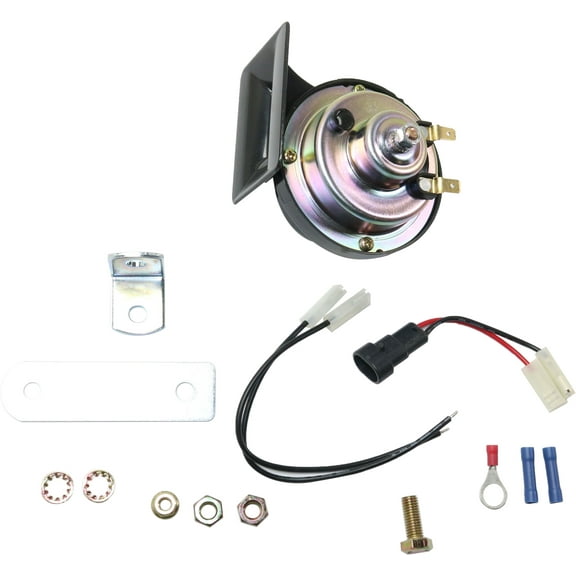 Horn Compatible with 1997-2003 Chevrolet Malibu 2007 GMC Sierra 3500 Classic 4Cyl 6Cyl 8Cyl 2.4L 3.1L 6.0L 8.1L 6.6L Low