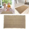 thumbnail image 2 of Upgraded Waffle Bath Mat, Furenl Upgraded Boho Bathroom Rugs Super Absorbent Machine Washable Bathroom Rug with Tassels Rubber Soft Bath Rugs, Khaki, 2 of 9
