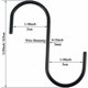 thumbnail image 2 of Diseño antioxidante, ganchos para colgar resistentes en forma de S de acero inoxidable, ganchos de fácil instalación, solución de almacenamiento ajustable, organización que ahorra espacio,, 2 of 5