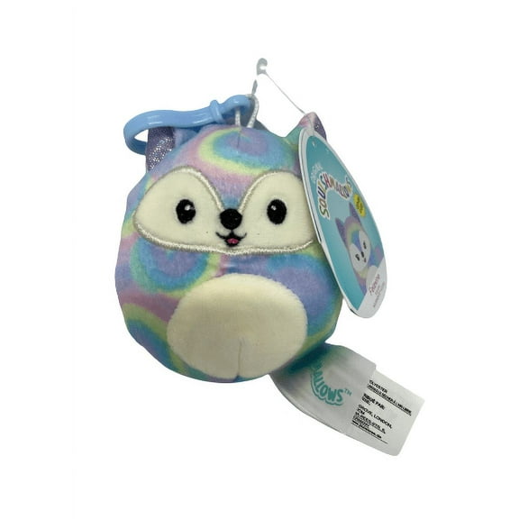Squishmallow Felexine the Fox 3.5 Inch Clip-on Plush Toy