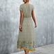thumbnail image 3 of Vestido largo con cuello en V NikouMX Vestido floral para mujer S M L XL XXL, 3 of 6