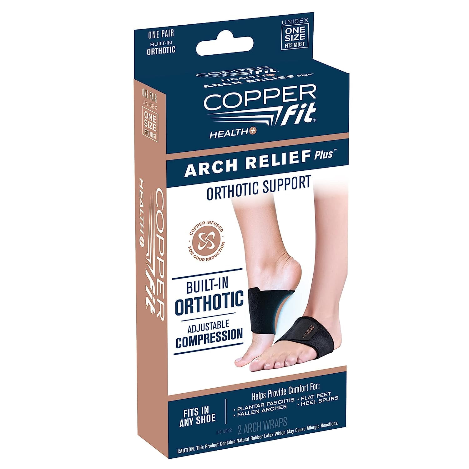 Copper Fit Health Unisex Arch Relief Plus with BuiltIn Orthotic