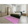 thumbnail image 4 of Ahgly Company Indoor Round Patterned Blossom Pink Area Rugs, 4' Round, 4 of 6